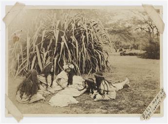 (HAWAII) Album of approx. 110 photos compiled by a U.S. Navy sailor, featuring photographs by official Naval photographer Tai Sing Loo.